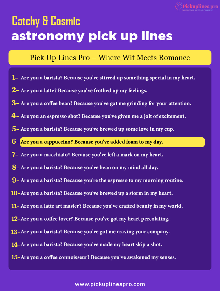 Romantic Astronomy Pick-Up and Rizz Lines