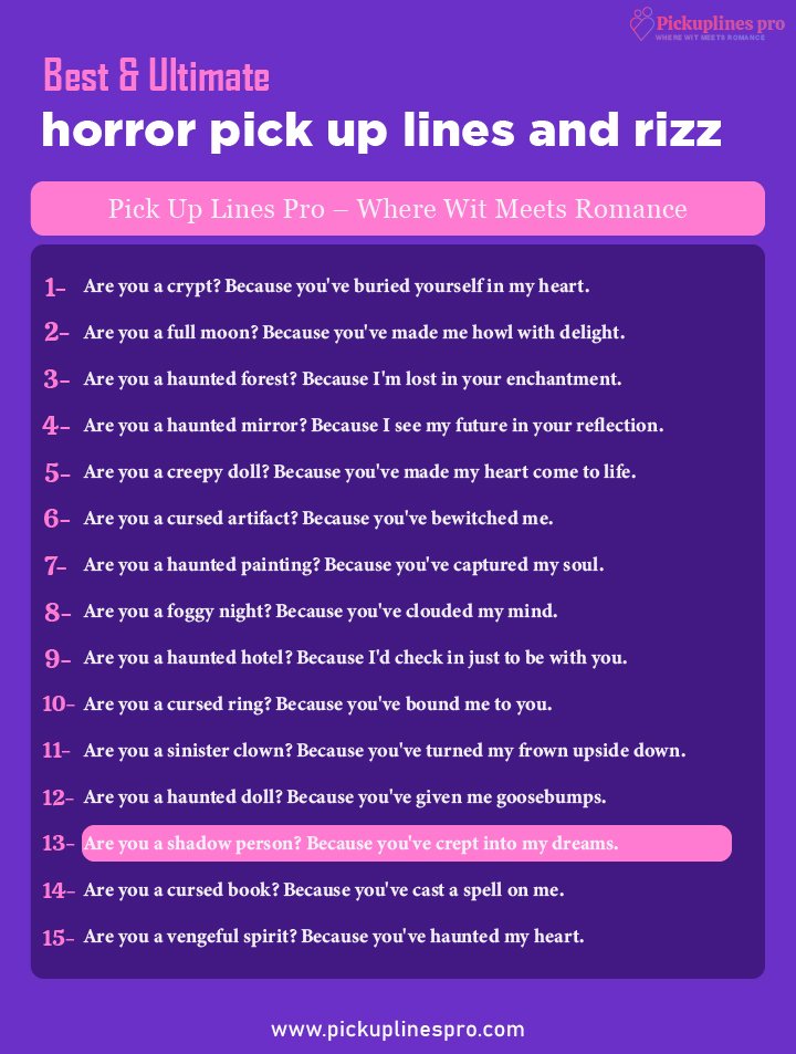 Horror Rizz Lines
