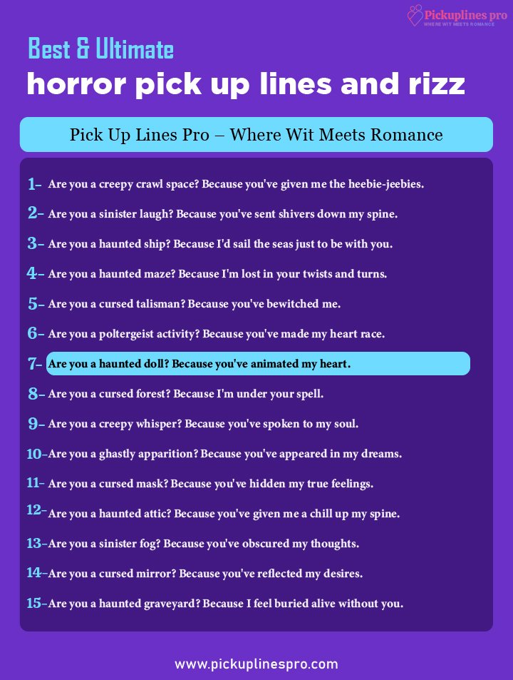 Rocky Horror Pick Up Lines