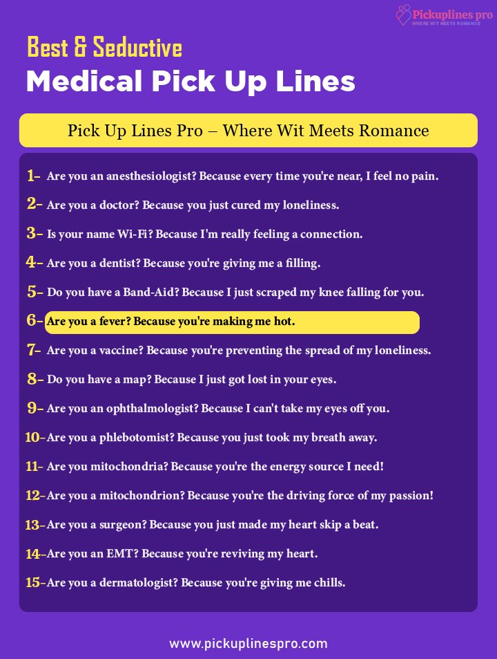 Medical Pick Up Lines For Her