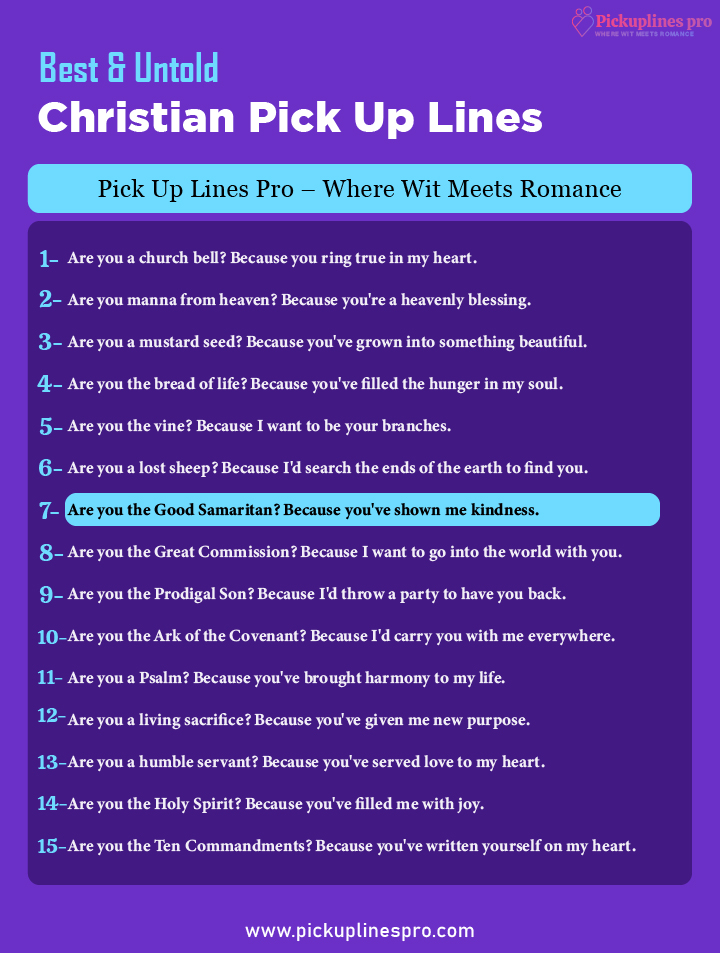 Christian Pick Up Lines Funny