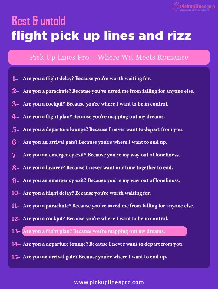 Flight Rizz Lines